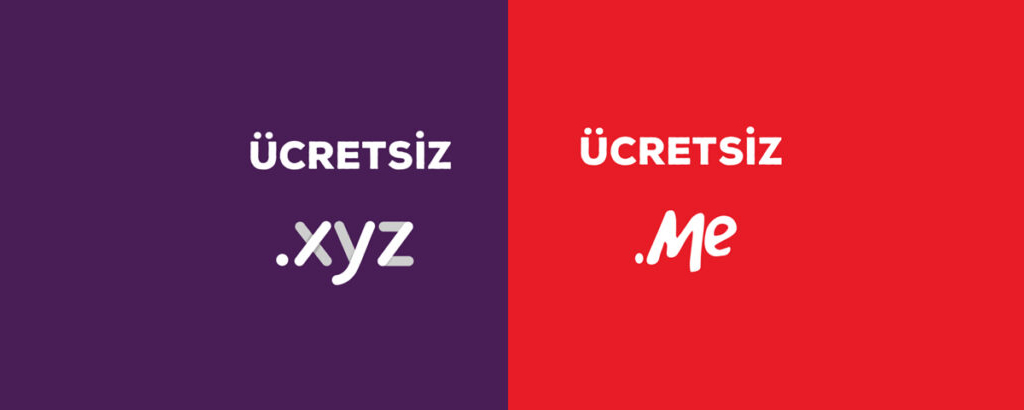 Ücretsiz Domain Kampanyası: .XYZ ve .ME Uzantıları Bedava! 4 Ücretsiz Domain Kampanyası: .XYZ ve .ME Uzantıları Bedava!