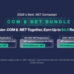 The Best NET Campaign of 2026: Register .com and .net Together, Earn $4.5 Back!