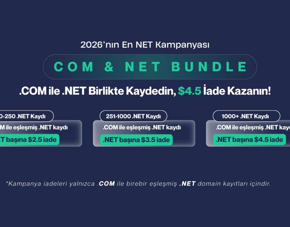 2026’nın En NET Kampanyası: .com ile .net Birlikte Kaydedin, $4,5 İade Kazanın!